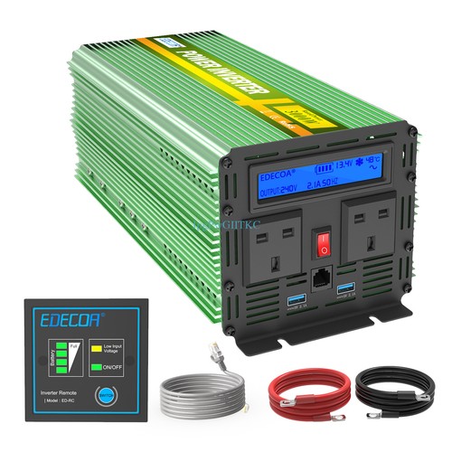 Edecoa power inverter 12v - power, to