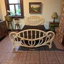 Antique DOLL Wrought Iron Bed