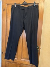 MENS NAVY BLUE TAILORED TROUSERS MARKS AND SPENCER COLLECTION IN A SIZE 38W 31L