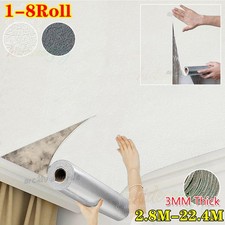 22M Self Adhesive Thick Wallpaper 3D Linen Textured Waterproof Wall Sticker 11㎡