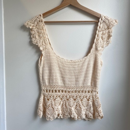 Free people peplum crochet - free,