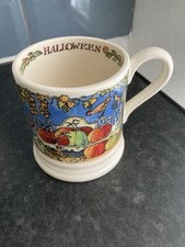 Emma Bridgewater Pumpkin Halloween Mug Half Pint 1/2 Pint with recipe