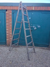 Vintage French Pine Wooden Trestle Ladders Shelving Wedding Display