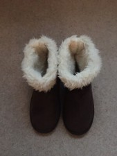 Ladies Fur Lined Slipper Boots