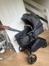 puggle monaco 2in1 pram, black