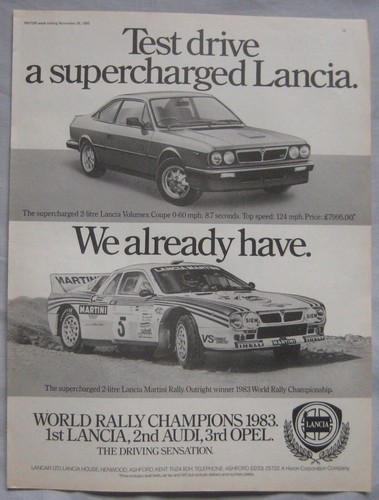 1983 lancia volumex - lancia,