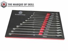 Britool Hallmark Long Double Ended Ring Ratchet Spanner Wrench Set 8-19mm