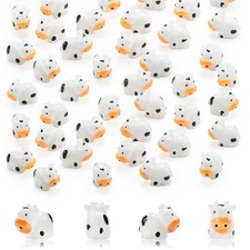 100 Pcs  Cow Figurines Resin