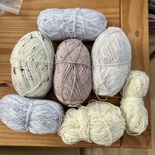 Woolcraft Tweed DK , Joblot, Woolcraft Tweed, Mixed Used Balls, Crochet