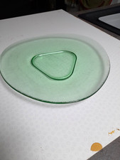 Recycled Green Glass Plate or