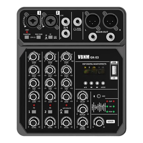 Channel audio mixer usb - 4,