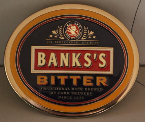 Bank bitter beer enamel - bank's,