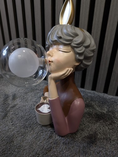 Lady bubble blowing lamp - lady,
