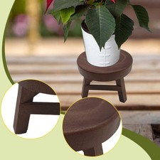 Wooden Plant Stool Round