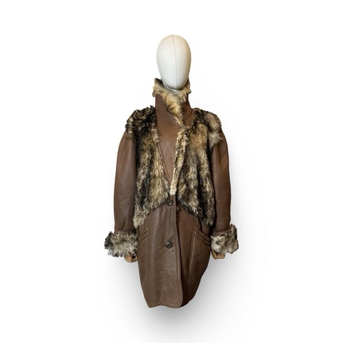 Real shearling leather afghan - shearling,