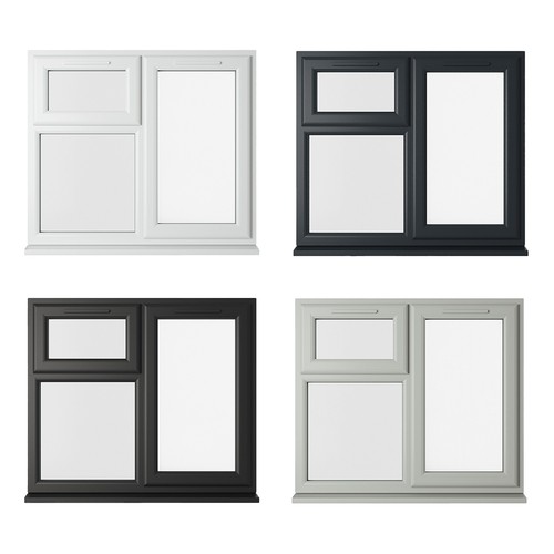 Pvc triple glazed window - glazed, rh