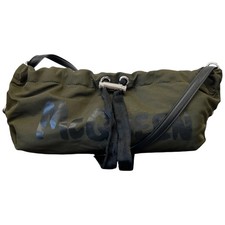 Alexander McQueen Women's Graffiti Logo Print Bag Khaki