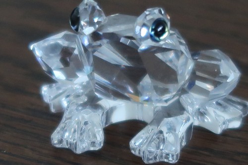 Swarovski frog clear and - swarovski,
