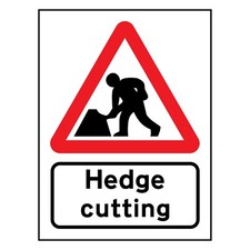 Hedge Cutting Sign or Sticker