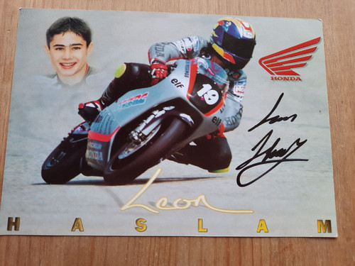 Autographed leon haslam double - autographed,