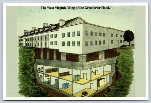 Postcard the greenbrier white - postcard,