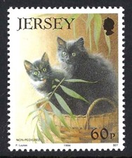 Non-pedigree cats on 1994 stamp