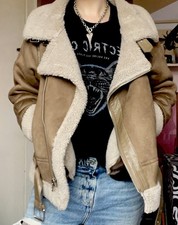 Zara Faux Suede Aviator