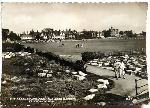 Frinton sea postcard - postcard, the