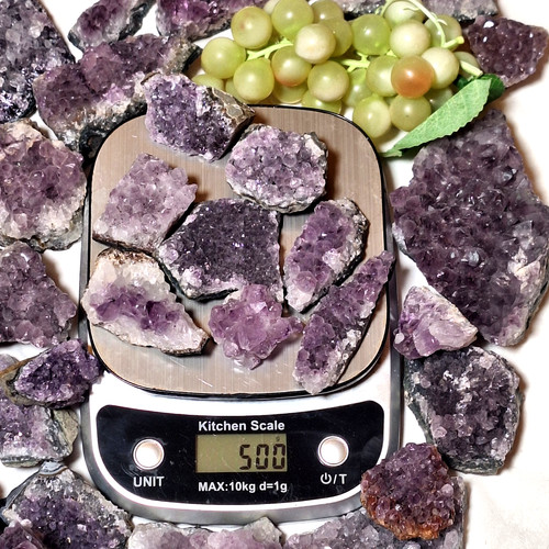 500g rough natural - 500g, amethyst