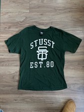 Stussy Forest Green Logo Tee