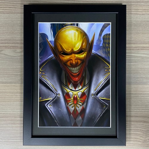 Harlequin solitaire framed art - harlequin,