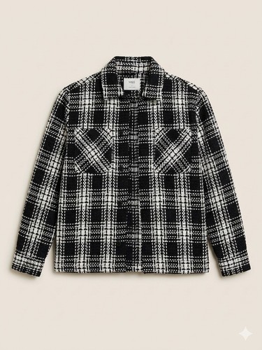 Mens shacket overshirt - m&s,