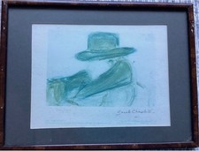 Sarah Churchill, 'Papa' (Winston Churchill) signed and numbered Print from 1977