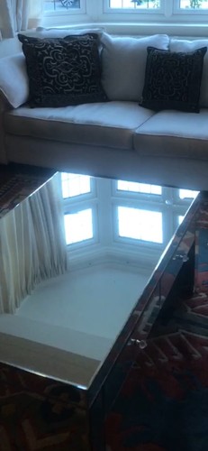 Deluxe mirrored coffee table