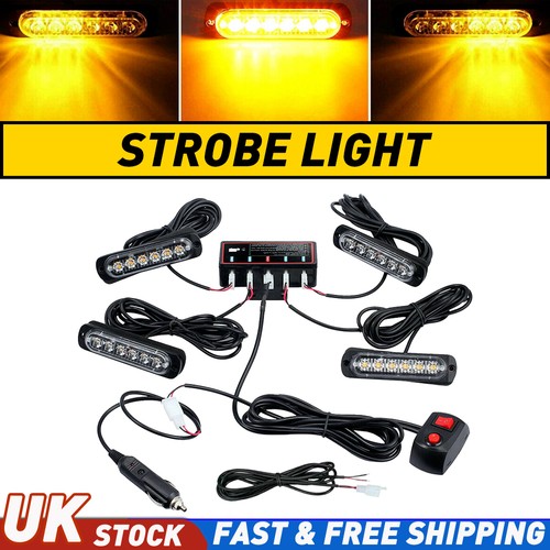 6led amber recovery strobe - 4x,