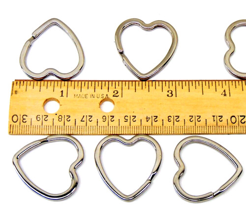100 key rings heart - heart, shape