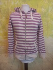 Fat Face full zip grape purple fur acrylic lined Hoodie. UK women's size 14