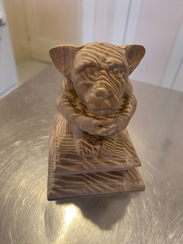 Wooden gargoyle finial - gargoyle,