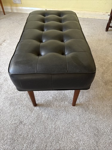 Leather ottoman footstall - leather,