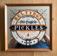 Vintage Antique Advertising Mirror. Wall Hanger. Pub. Shop. Not enamel sign.