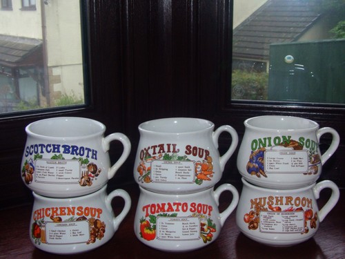 Set six vintage retro - of,