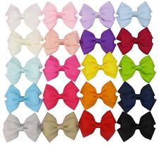 2.5" Small Double Bow Hair Pin Alligator Clip Boutique Style 