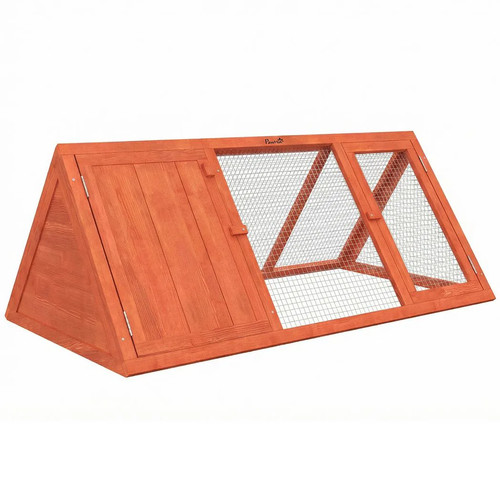 Pawhut rabbit hutch wooden - pawhut,