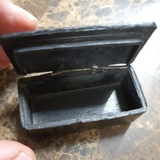 Black wood treen or paper