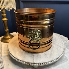 Vintage Copper Brass Lion Head