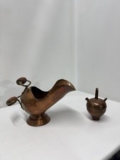 Antique copper helmet coal - helmet,