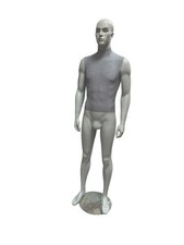 Type 10 - Male Matt Grey Sports Mannequin