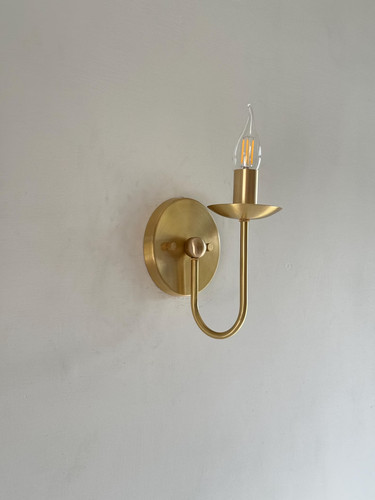 Handmade brass candle wall - handmade,
