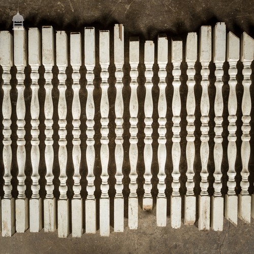 Staircase banister spindles - banister,