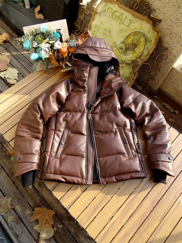 Men leather down - leather,